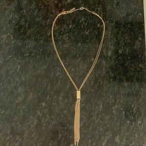 Kenneth Cole Gold Tassel Necklace